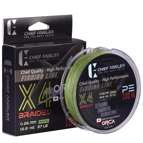 Chief Angler x4 Fishing Line Braided Lines Chief Angler