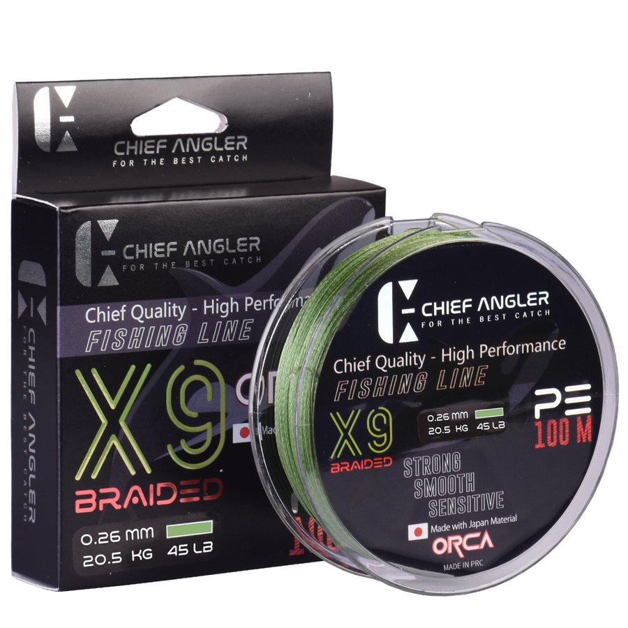 Chief Angler x9 Fishing Line Braided Lines Chief Angler