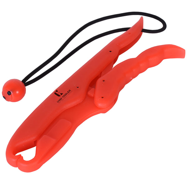 Chief Angler Fishing Luminous Gripper Grips Saltwater Plastic Fish Grabber Tool with Lanyard Size 25 cm