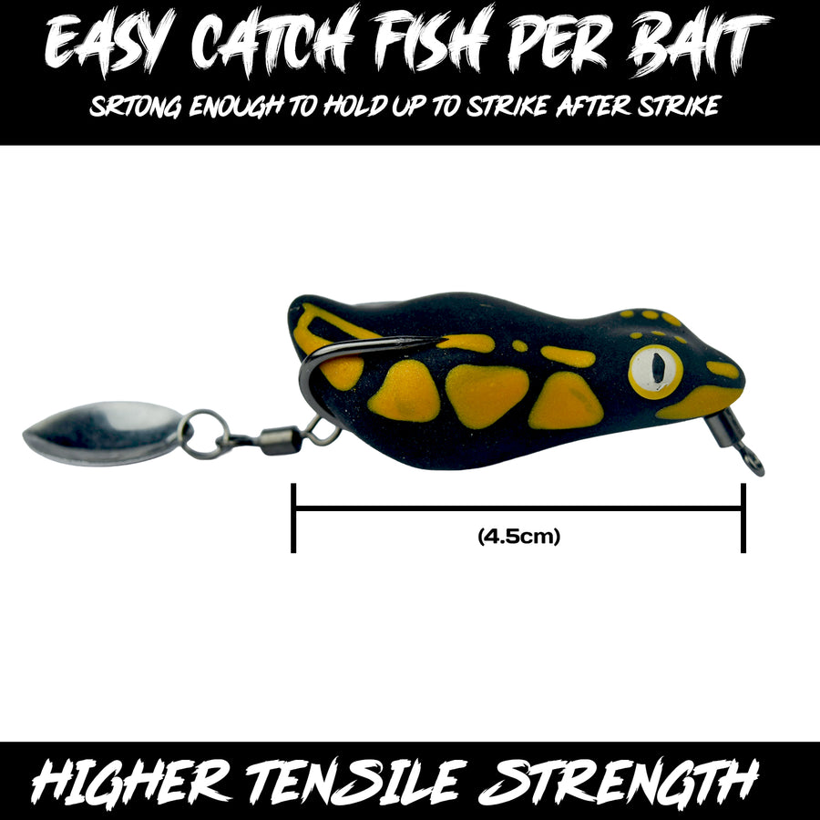 Chief Angler Crown Handmade Frog Lure 4.5cm 6–8g – Weedless Topwater Snakehead Bait