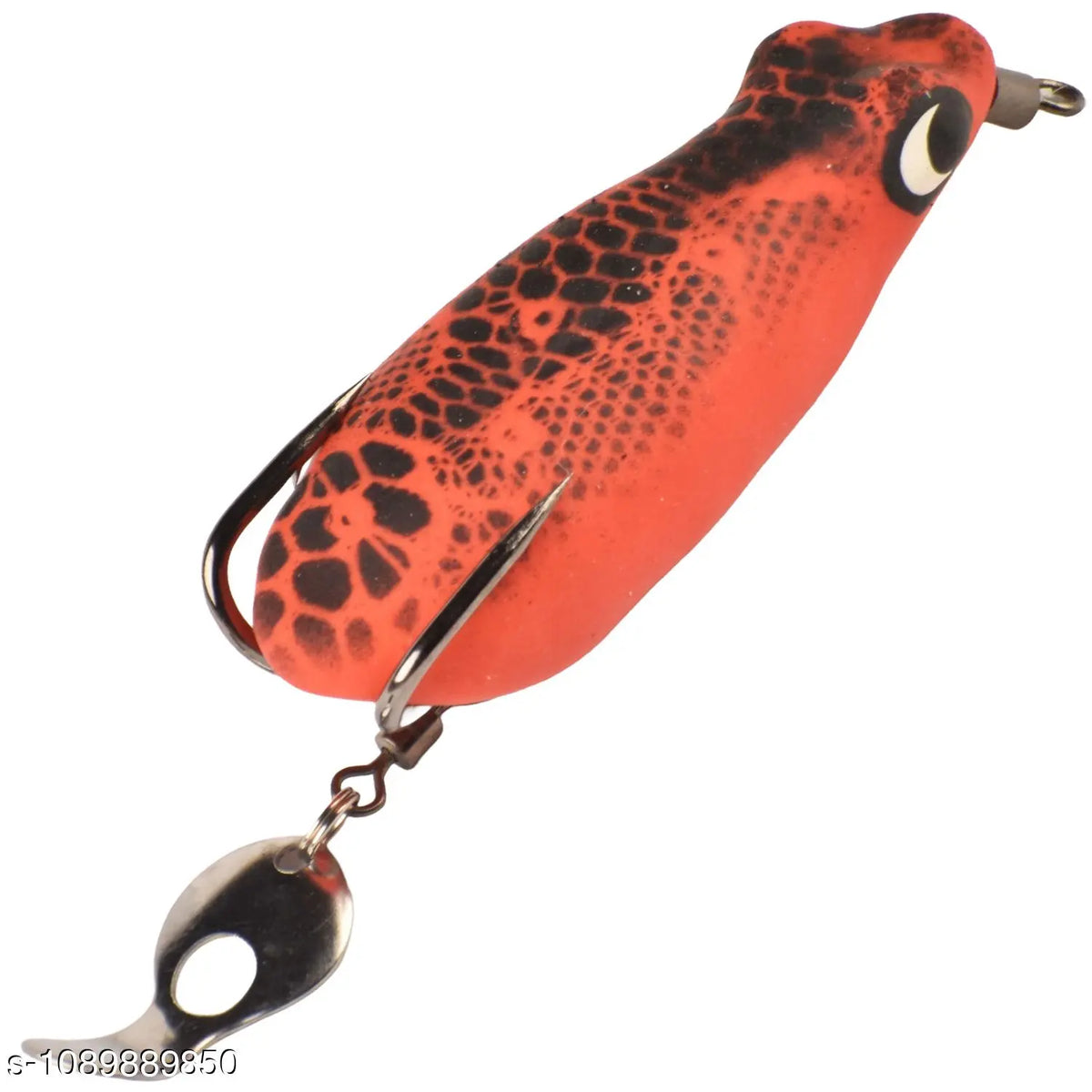 Chief Angler Majesty Hand-Made Red Frog L ure 6CM 11G–13G Weedless Topwater Bait for Snakehead & Murrel - Realistic Soft-Body Floating Natural Rubber Fishing L ure