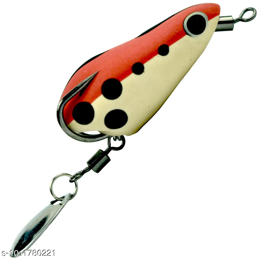 Chief Angler Star Hand-Made Red Frog Lure 3.5CM 4G–6G Weedless Topwater Bait for Snakehead & Murrel - Realistic Soft-Body Floating Natural Rubber Fishing Lure