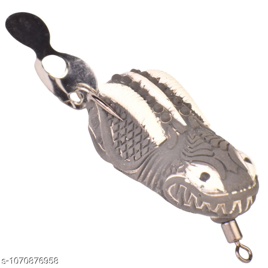 Chief Angler Bully Hand-Made Red Frog L ure 4CM 6G–8G Weedless Topwater Bait for Snakehead & Murrel - Realistic Soft-Body Floating Natural Rubber Fishing L ure