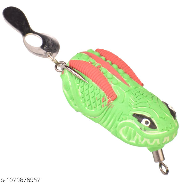 Chief Angler Bully Hand-Made Red Frog L ure 4CM 6G–8G Weedless Topwater Bait for Snakehead & Murrel - Realistic Soft-Body Floating Natural Rubber Fishing L ure