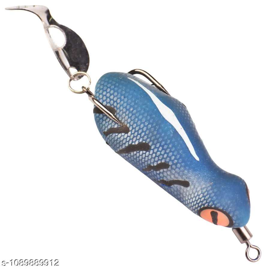 Chief Angler Negus Hand-Made Red Frog L ure 5CM 7G–8G Weedless Topwater Bait for Snakehead & Murrel - Realistic Soft-Body Floating Natural Rubber Fishing L ure