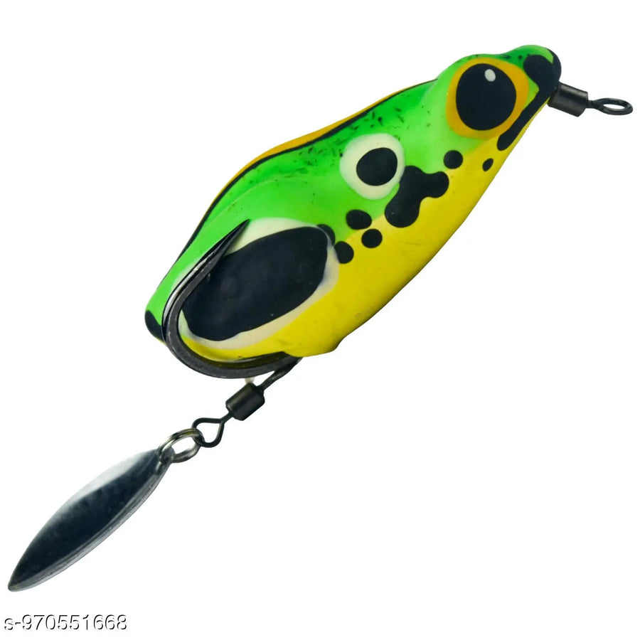 Chief Angler Magister Hand-Made Ash Frog L ure 5CM 8g-10g– Weedless Topwater Bait for Snakehead & Murrel - Realistic Soft-Body Floating Natural Rubber Fishing L ure