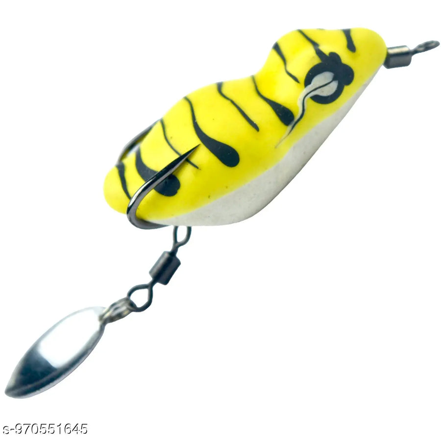 Chief Angler Patron Hand-Made Red Frog L ure 3.5 CM 5g-7g– Weedless Topwater Bait for Snakehead & Murrel - Realistic Soft-Body Floating Natural Rubber Fishing L ure
