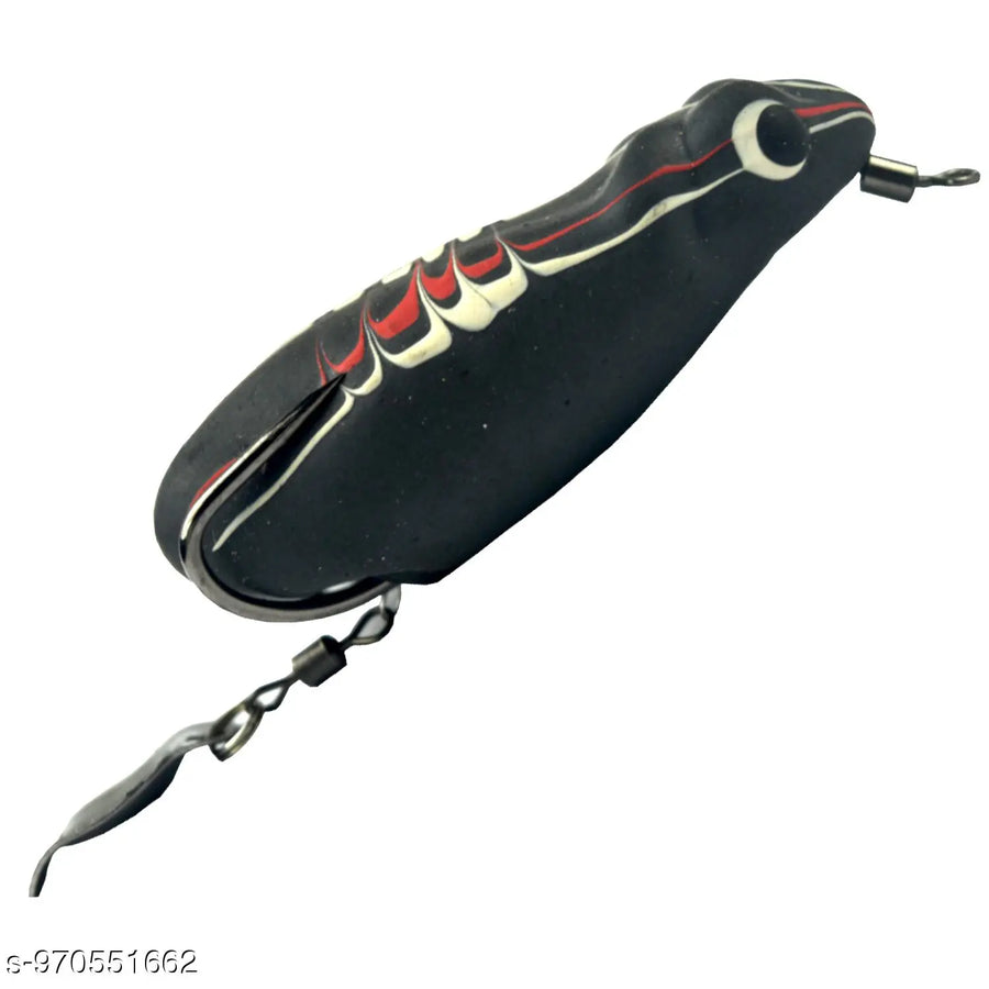 Chief Angler Sultan Hand-Made Red Frog L ure 6cm 10g-13g– Weedless Topwater Bait for Snakehead & Murrel - Realistic Soft-Body Floating Natural Rubber Fishing L ure