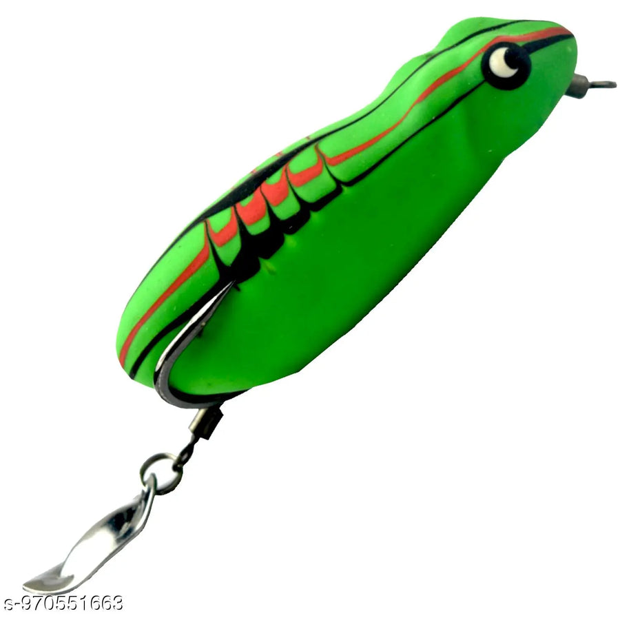 Chief Angler Sultan Hand-Made Red Frog L ure 6cm 10g-13g– Weedless Topwater Bait for Snakehead & Murrel - Realistic Soft-Body Floating Natural Rubber Fishing L ure