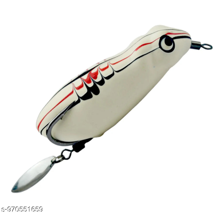 Chief Angler Sultan Hand-Made Red Frog L ure 6cm 10g-13g– Weedless Topwater Bait for Snakehead & Murrel - Realistic Soft-Body Floating Natural Rubber Fishing L ure