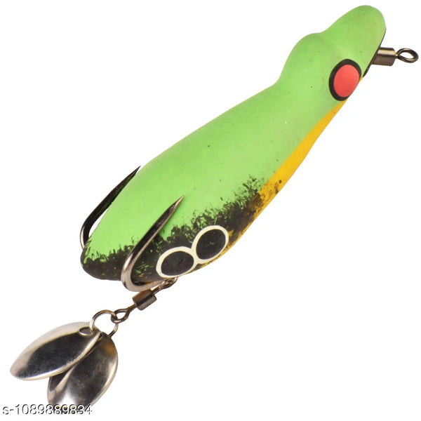 Chief Angler Caesar Hand-Made Red Frog L ure 6CM 11G–13G Weedless Topwater Bait for Snakehead & Murrel - Realistic Soft-Body Floating Natural Rubber Fishing L ure