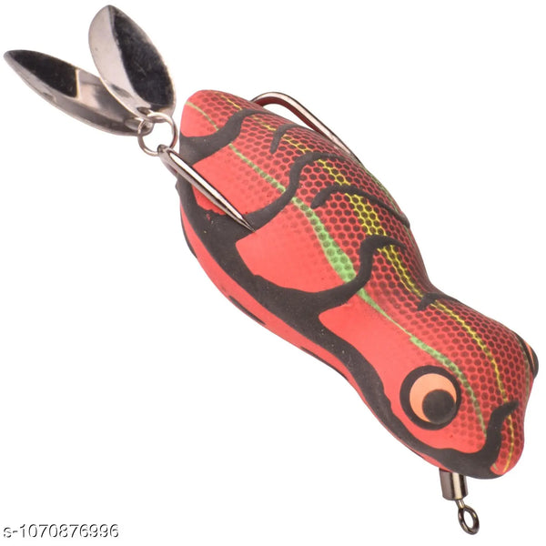 Chief Angler Regent Hand-Made Red Frog L ure 6CM 11G–13G Weedless Topwater Bait for Snakehead & Murrel - Realistic Soft-Body Floating Natural Rubber Fishing L ure