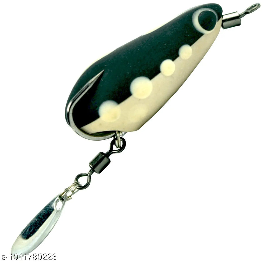 Chief Angler Star Hand-Made Black Frog Lure 3.5CM 4G–6G Weedless Topwater Bait for Snakehead & Murrel - Realistic Soft-Body Floating Natural Rubber Fishing Lure