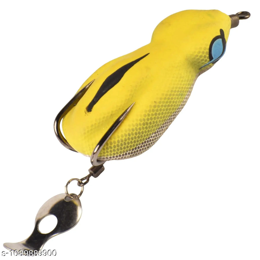 Chief Angler Big Bu g Hand-Made Red Frog L ure 5.5CM 10G–12G Weedless Topwater Bait for Snakehead & Murrel - Realistic Soft-Body Floating Natural Rubber Fishing L ure