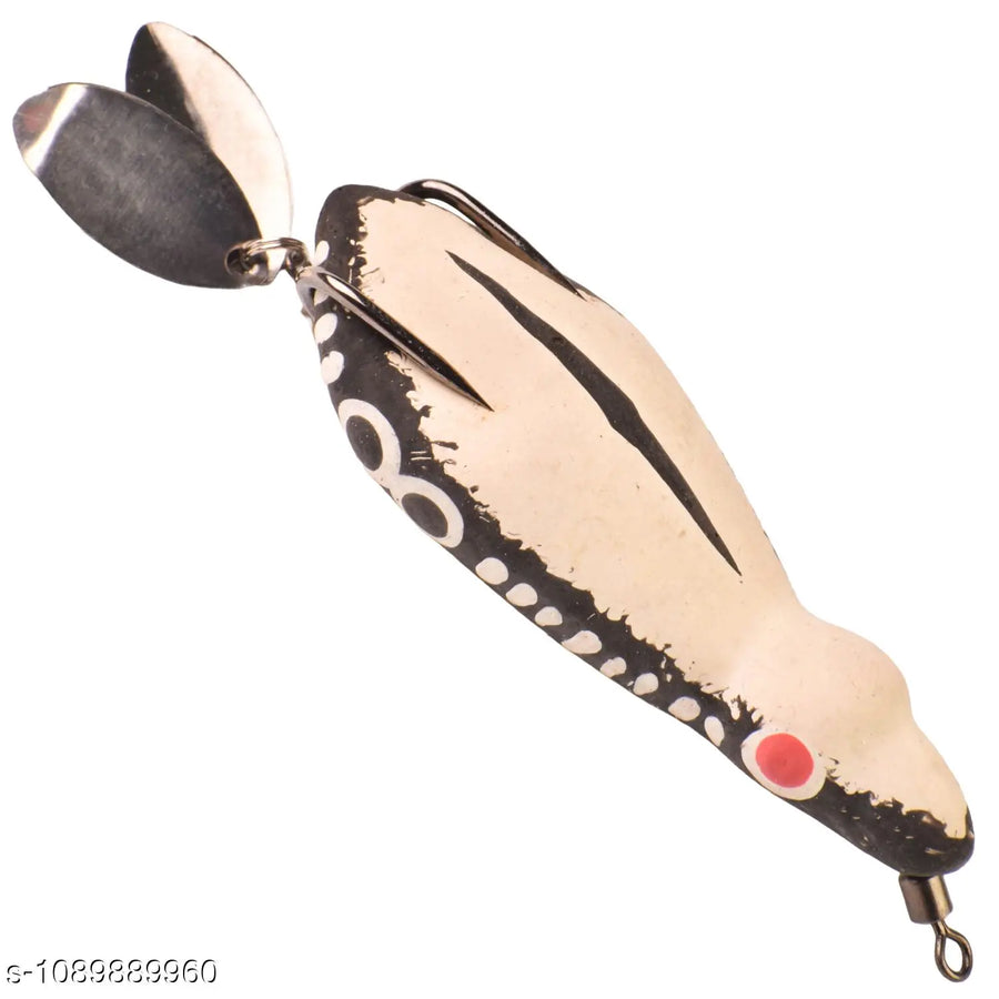 Chief Angler Captain Hand-Made Red Frog L ure 6.5CM 13G–15G Weedless Topwater Bait for Snakehead & Murrel - Realistic Soft-Body Floating Natural Rubber Fishing L ure