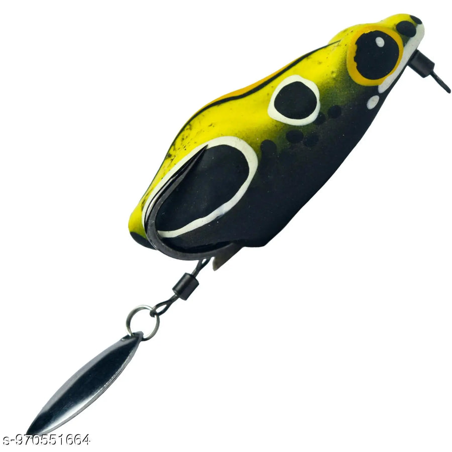Chief Angler Magister Hand-Made Ash Frog L ure 5CM 8g-10g– Weedless Topwater Bait for Snakehead & Murrel - Realistic Soft-Body Floating Natural Rubber Fishing L ure