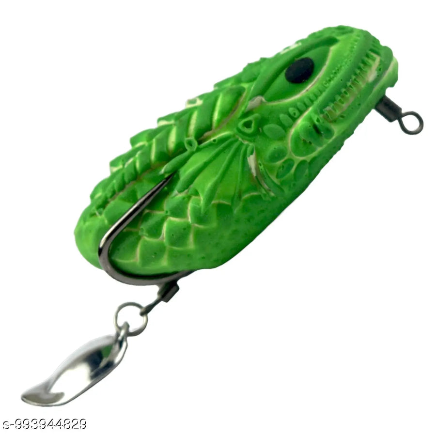 Chief Angler Phenom Hand-Made Red 3D Frog L ure 5.5CM 8g–10G Weedless Topwater Bait for Snakehead & Murrel - Realistic Soft-Body Floating Natural Rubber Fishing L ure