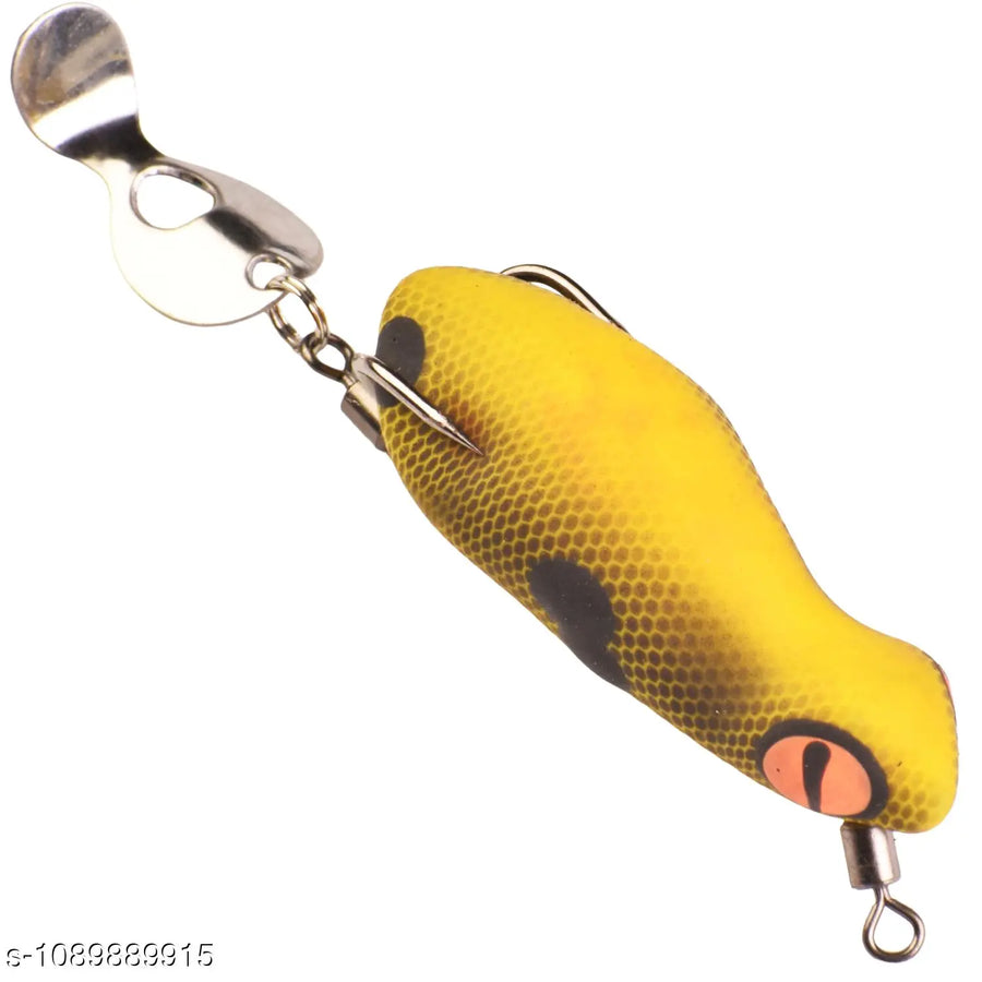 Chief Angler Negus Hand-Made Red Frog L ure 5CM 7G–8G Weedless Topwater Bait for Snakehead & Murrel - Realistic Soft-Body Floating Natural Rubber Fishing L ure