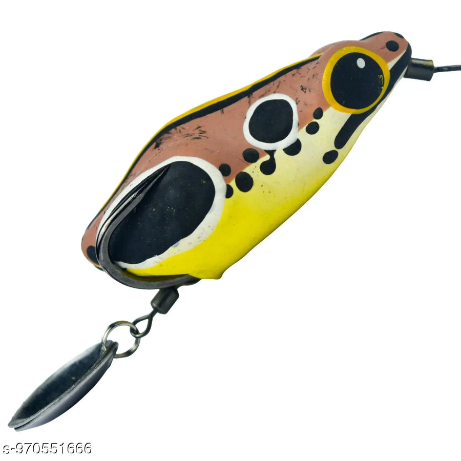 Chief Angler Magister Hand-Made Ash Frog L ure 5CM 8g-10g– Weedless Topwater Bait for Snakehead & Murrel - Realistic Soft-Body Floating Natural Rubber Fishing L ure