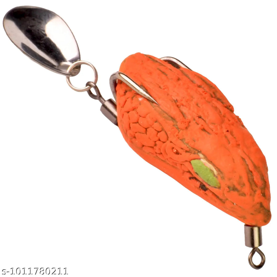 Chief Angler Sky Hand-Made Orange Frog Lure 4CM 4G–6G Weedless Topwater Bait for Snakehead & Murrel - Realistic Soft-Body Floating Natural Rubber Fishing Lure