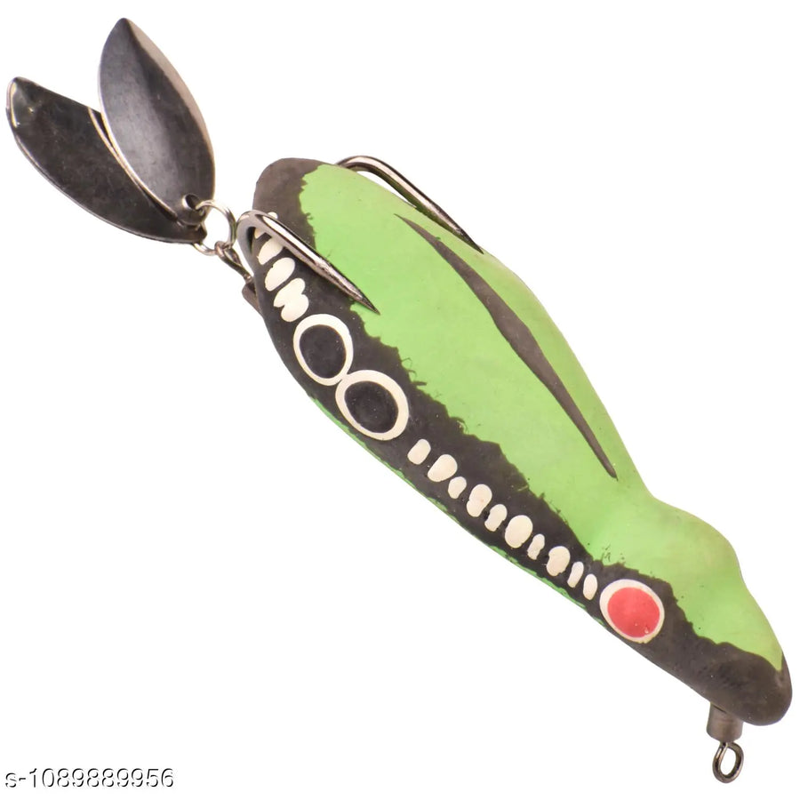 Chief Angler Captain Hand-Made Red Frog L ure 6.5CM 13G–15G Weedless Topwater Bait for Snakehead & Murrel - Realistic Soft-Body Floating Natural Rubber Fishing L ure