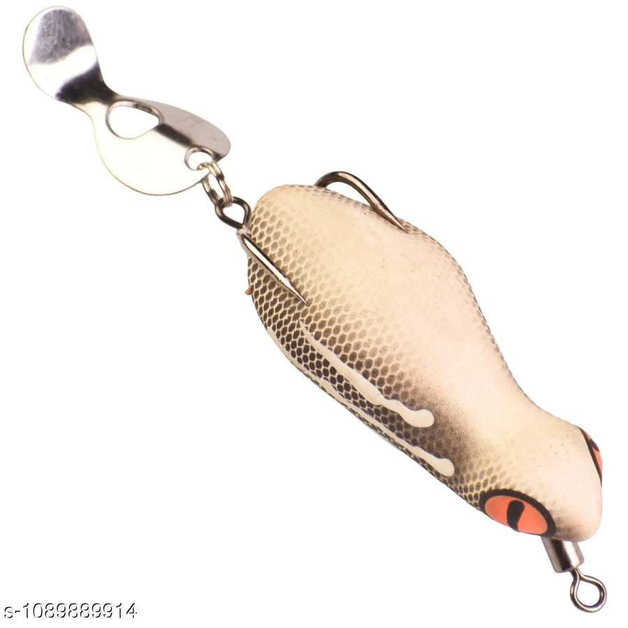 Chief Angler Negus Hand-Made Red Frog L ure 5CM 7G–8G Weedless Topwater Bait for Snakehead & Murrel - Realistic Soft-Body Floating Natural Rubber Fishing L ure